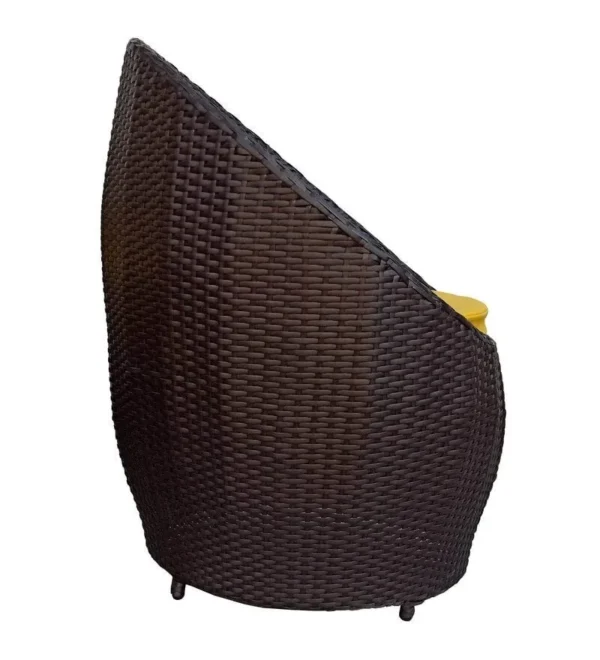 Experience Ultimate Comfort with the iiof Apple Chair Two Seater (Brown & yellow) - Image 4