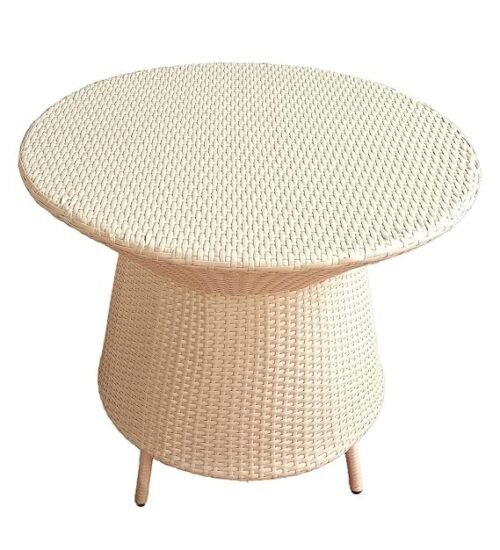 IIOF Garden Patio 4 Seating Chair with 1 full Table Set Balcony Outdoor Furniture (sand brown) - Image 2