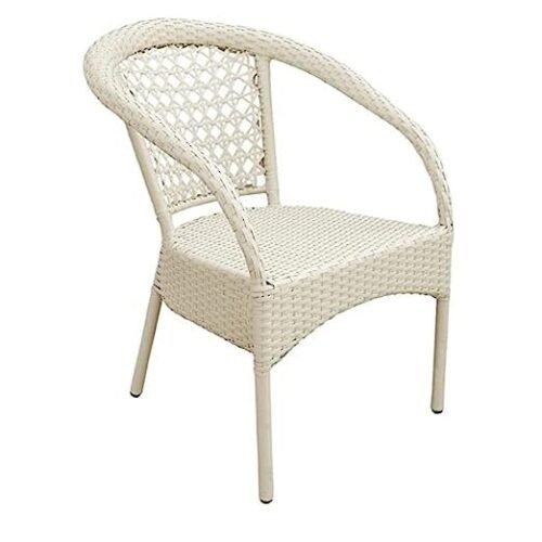 IIOF D-8 Patio |Indoor| Outdoor| Living Room | Balcony | Garden |(4 Chair + 1 Table)|Furniture Set |Coffee Chair Set |Powder Coated| (White) - Image 5