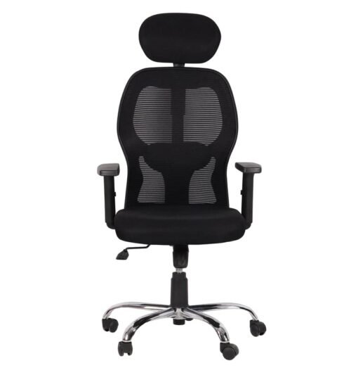 IIOF New York Superb Office Chair, High Back Mesh Ergonomic Home Office Desk Chair with 2D Adjustable Armrests & Lumbar Support, Knee-Tilt Mechanism & Heavy Duty Metal Base. - Image 5